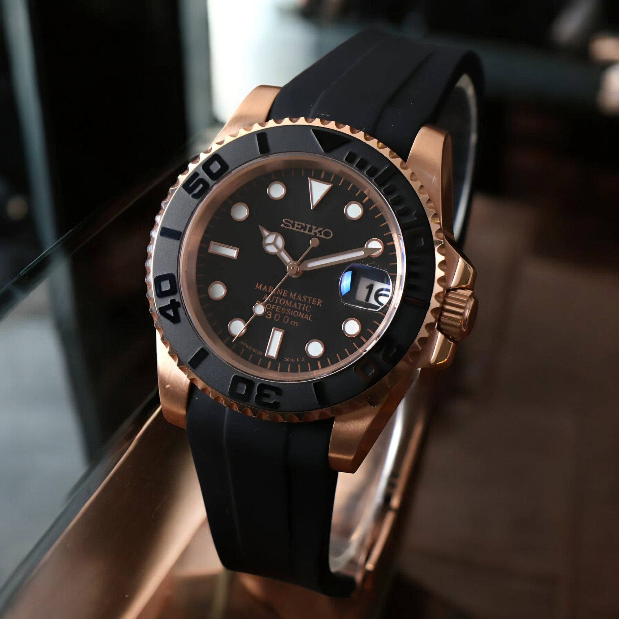 Seikomarine Rose Gold - Negro